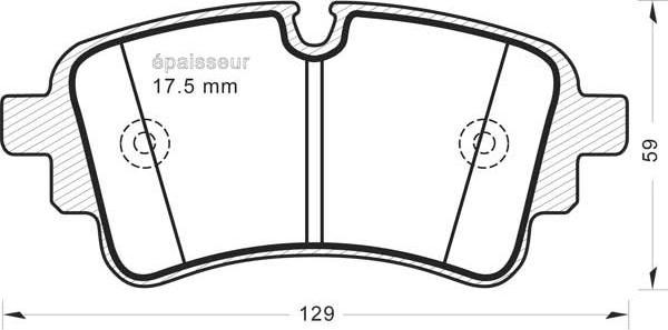 MGA 1386 - Тормозные колодки, дисковые, комплект autospares.lv