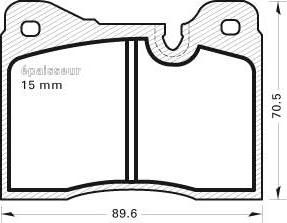 MGA 138 - Тормозные колодки, дисковые, комплект autospares.lv