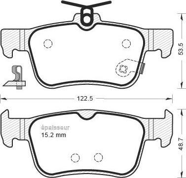 Wagner QC1878 - Тормозные колодки, дисковые, комплект autospares.lv