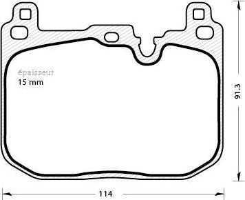 MGA 1321 - Тормозные колодки, дисковые, комплект autospares.lv