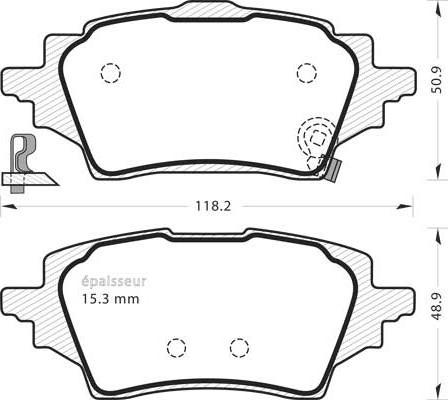 MGA 1371 - Тормозные колодки, дисковые, комплект autospares.lv