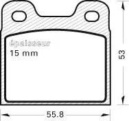 MGA 13 - Тормозные колодки, дисковые, комплект autospares.lv