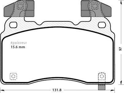 MGA 1290 - Тормозные колодки, дисковые, комплект autospares.lv