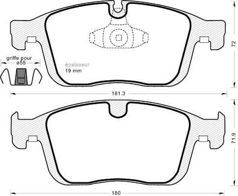 4U Autoparts 37380VL - Тормозные колодки, дисковые, комплект autospares.lv