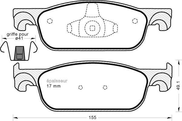 Allied Nippon ADB02316 - Тормозные колодки, дисковые, комплект autospares.lv