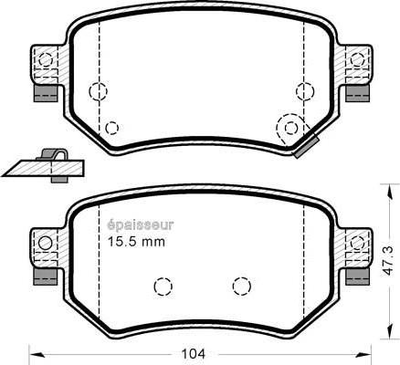 Akebono AN-956K - Тормозные колодки, дисковые, комплект autospares.lv