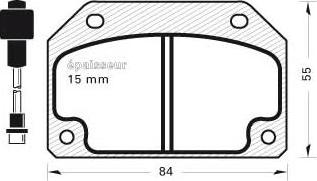 DOYEN GDB0241 - Тормозные колодки, дисковые, комплект autospares.lv