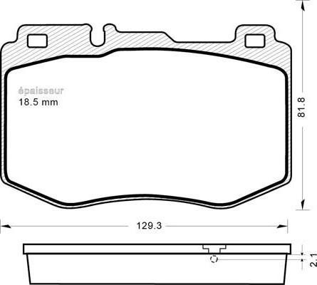 ATE 604880 - Тормозные колодки, дисковые, комплект autospares.lv