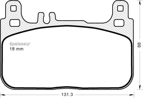 MGA 1214 - Тормозные колодки, дисковые, комплект autospares.lv