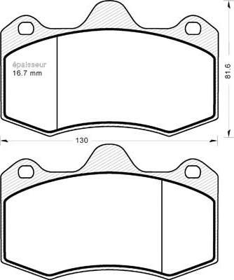 MGA 1218 - Тормозные колодки, дисковые, комплект autospares.lv