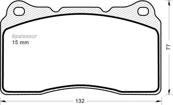 ATE 604804 - Тормозные колодки, дисковые, комплект autospares.lv