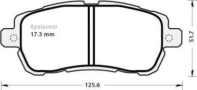 MGA 1289 - Тормозные колодки, дисковые, комплект autospares.lv