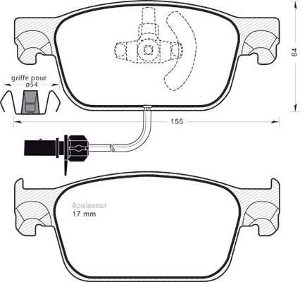 MGA 1234 - Тормозные колодки, дисковые, комплект autospares.lv