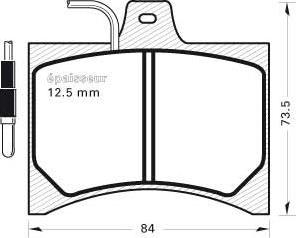 MGA 123 - Тормозные колодки, дисковые, комплект autospares.lv