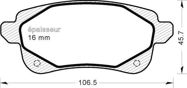 MGA 1224 - Тормозные колодки, дисковые, комплект autospares.lv