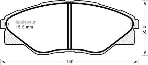 MGA 1220 - Тормозные колодки, дисковые, комплект autospares.lv