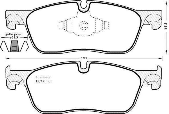 MGA 1222 - Тормозные колодки, дисковые, комплект autospares.lv