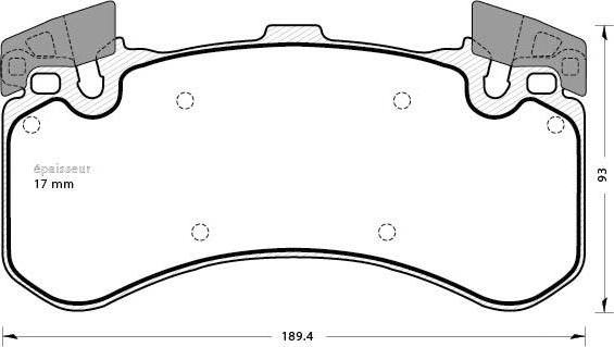 MGA 1277 - Тормозные колодки, дисковые, комплект autospares.lv