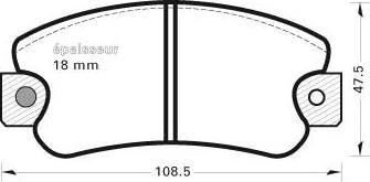 MGA 178 - Тормозные колодки, дисковые, комплект autospares.lv