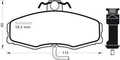 MGA 172 - Тормозные колодки, дисковые, комплект autospares.lv