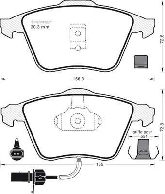 MGA 859 - Тормозные колодки, дисковые, комплект autospares.lv