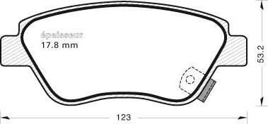 MGA 850 - Тормозные колодки, дисковые, комплект autospares.lv