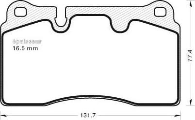 MGA 858 - Тормозные колодки, дисковые, комплект autospares.lv