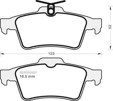 MGA 806 - Тормозные колодки, дисковые, комплект autospares.lv