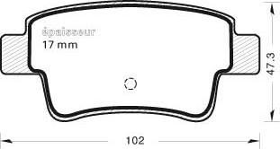 MGA 837 - Тормозные колодки, дисковые, комплект autospares.lv