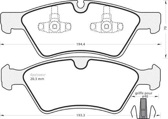 BOSCH 986TB2928 - Тормозные колодки, дисковые, комплект autospares.lv