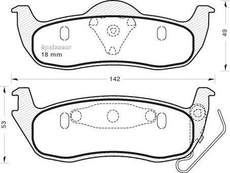 Patron PBP7005KOR - Тормозные колодки, дисковые, комплект autospares.lv