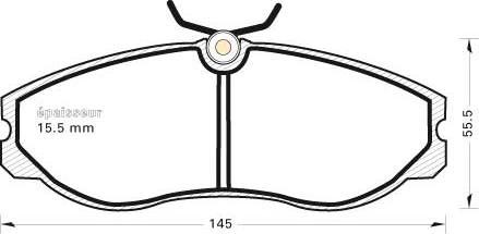 MGA 340 - Тормозные колодки, дисковые, комплект autospares.lv