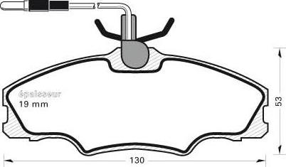 MGA 356 - Тормозные колодки, дисковые, комплект autospares.lv