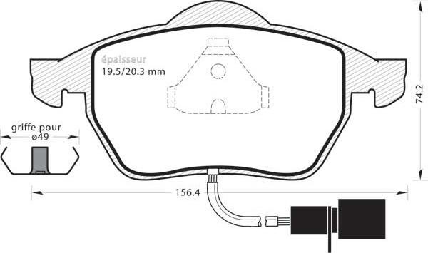 MGA 360 - Тормозные колодки, дисковые, комплект autospares.lv