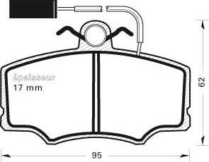 FTE BL2343B1 - Тормозные колодки, дисковые, комплект autospares.lv