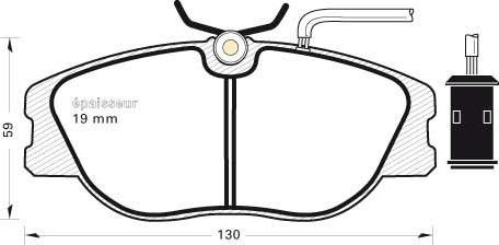 MGA 302 - Тормозные колодки, дисковые, комплект autospares.lv