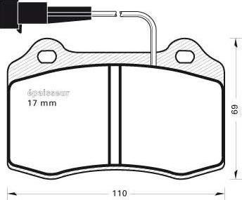 MGA 316 - Тормозные колодки, дисковые, комплект autospares.lv