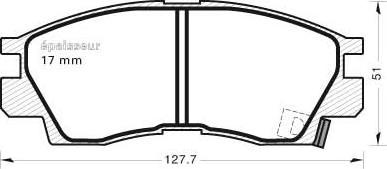 MGA 318 - Тормозные колодки, дисковые, комплект autospares.lv