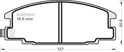 MGA 384 - Тормозные колодки, дисковые, комплект autospares.lv