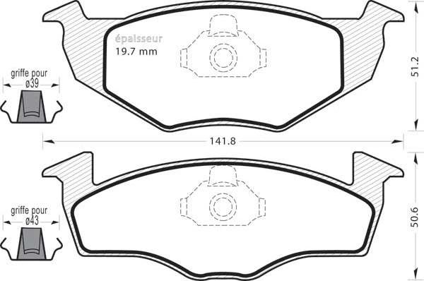 MGA 385 - Тормозные колодки, дисковые, комплект autospares.lv