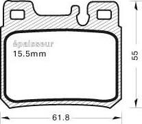 MGA 387 - Тормозные колодки, дисковые, комплект autospares.lv