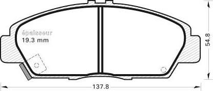 MGA 379 - Тормозные колодки, дисковые, комплект autospares.lv