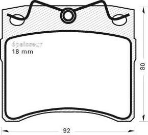 MGA 371 - Тормозные колодки, дисковые, комплект autospares.lv