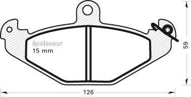 FTE 9005096 - Тормозные колодки, дисковые, комплект autospares.lv