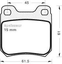 MGA 246 - Тормозные колодки, дисковые, комплект autospares.lv