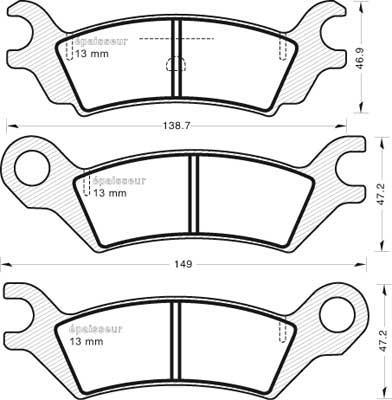 Ferodo FDB278 - Тормозные колодки, дисковые, комплект autospares.lv