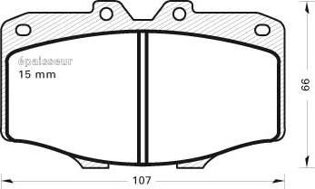 Stark SKBP-0011224 - Тормозные колодки, дисковые, комплект autospares.lv