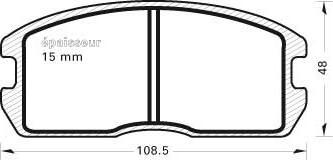 MGA 260 - Тормозные колодки, дисковые, комплект autospares.lv