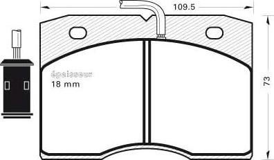 MGA 268 - Тормозные колодки, дисковые, комплект autospares.lv