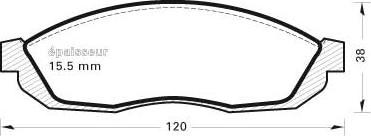 MGA 204 - Тормозные колодки, дисковые, комплект autospares.lv